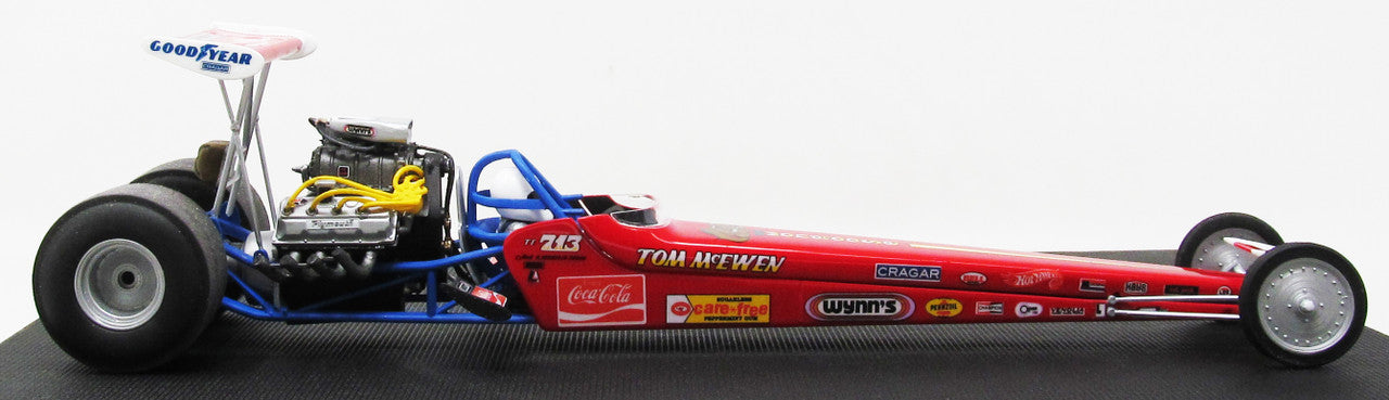 1:24 Tom "Mongoose" McEwen's Rear Engine Dragster with Christmas Tree Starting Light Plastic Model Kit