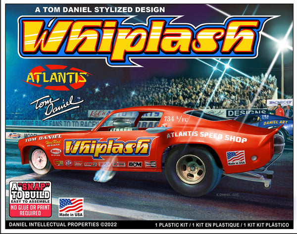 1:32 Tom Daniel - Whiplash Classic Funny Car - A Tom Daniel Stylized Design (Snap Kit)