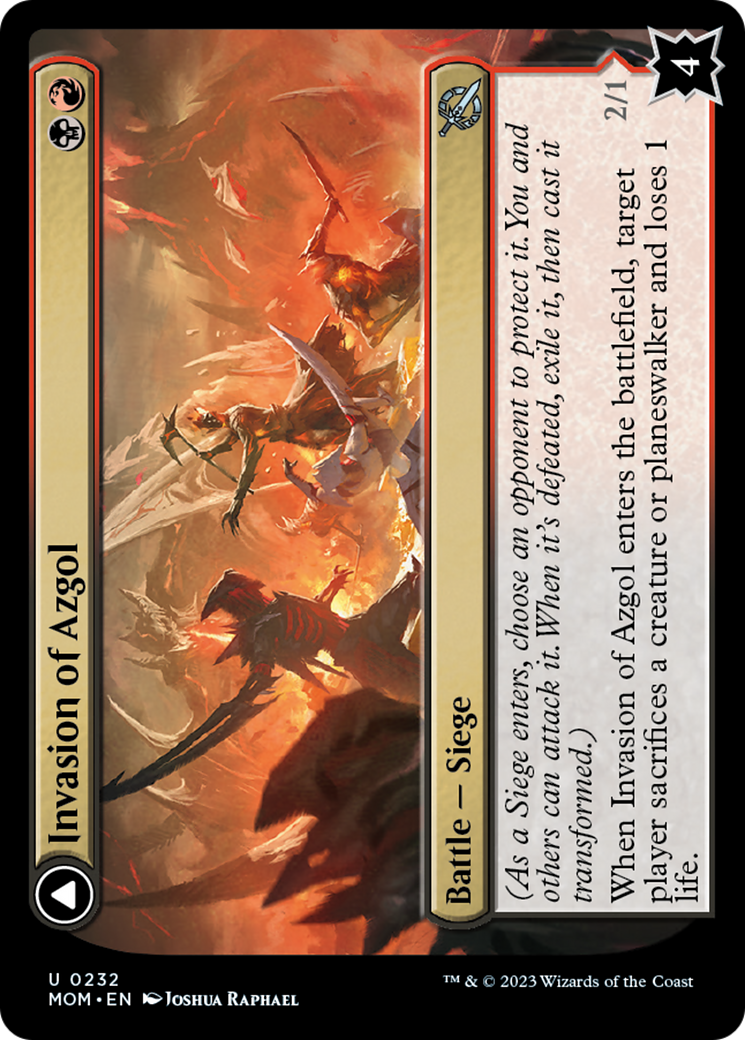 Invasion of Azgol // Ashen Reaper (MOM-232) - March of the Machine