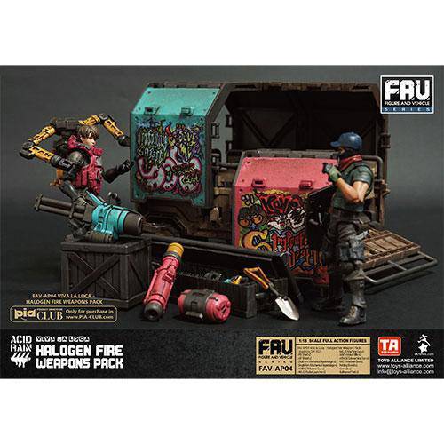 Acid Rain AV-AP04 Halogen Fire Weapon Set 1/18 Scale Action Figure Accessory -