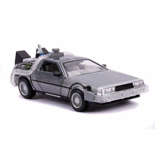 Jada Toys - Back to the Future Part II die-cast 1:24 scale "Hollywood Rides" light-up DeLorean Time Machine