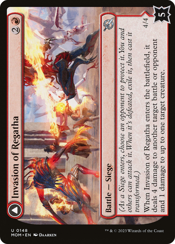 Invasion of Regatha // Disciples of the Inferno (MOM-148) - March of the Machine