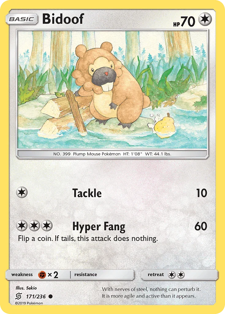 Bidoof (171/236) [Sun & Moon: Unified Minds] Main image