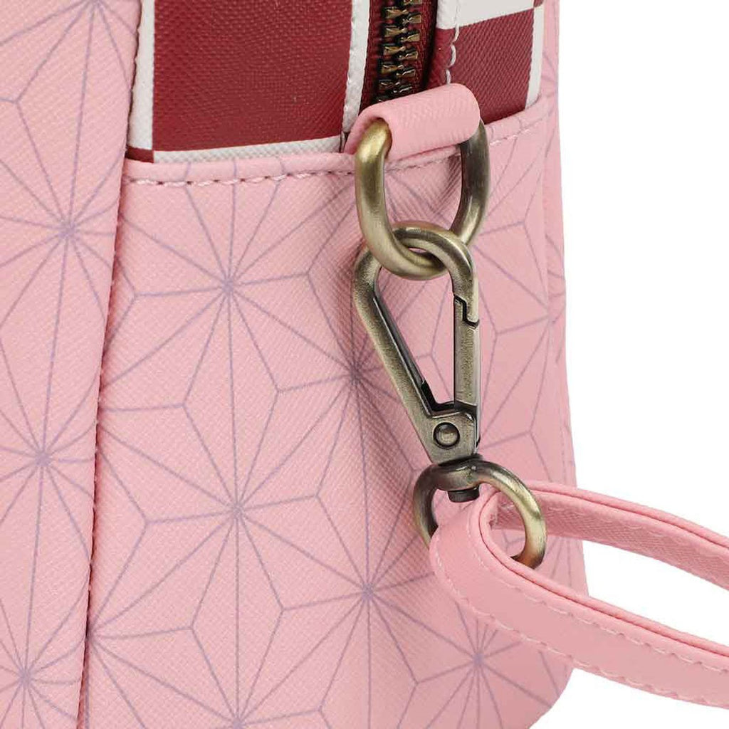 Demon Slayer Nezuko Metal Badge Crossbody Bag - Collectors World Toys