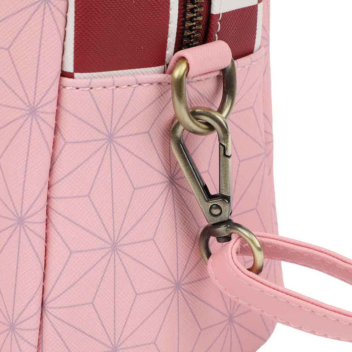 Demon Slayer Nezuko Metal Badge Crossbody Bag - Collectors World Toys