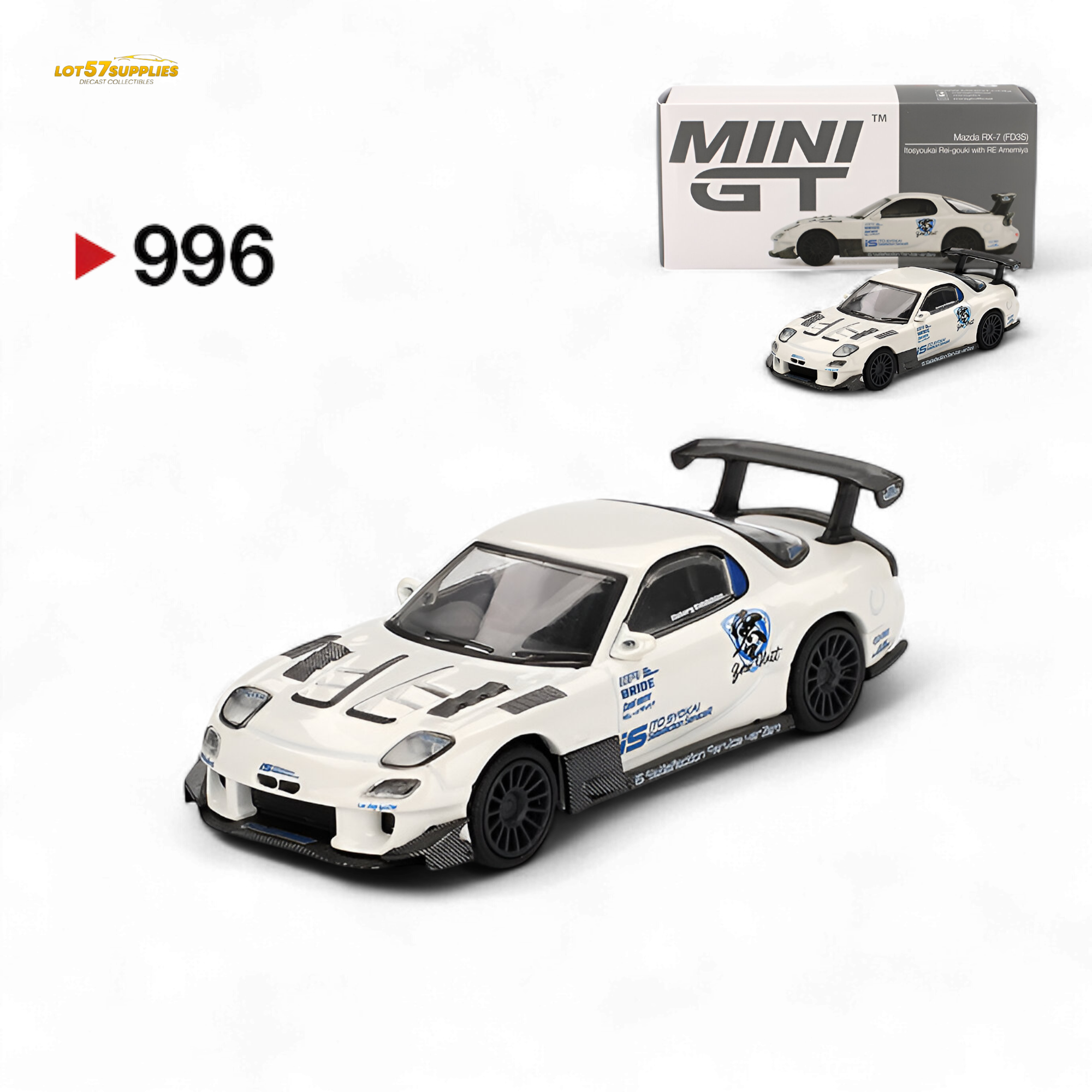 Mini-GT Mazda RX-7 (FD3S) Itosyoukai Rei-gouki withRE Amemiya MGT00996 1:64 Main image