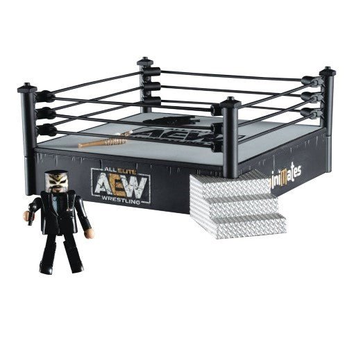 AEW Minimates Deluxe Wrestling Ring Playset with Excalibur Main image