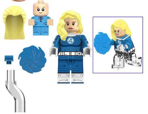Invisible Woman Custom Minifig Main image