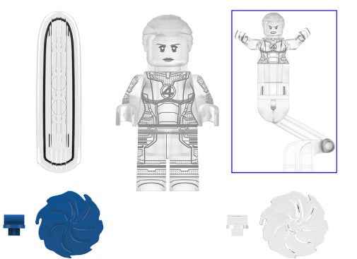 Invisible Woman Custom Minifig Main image