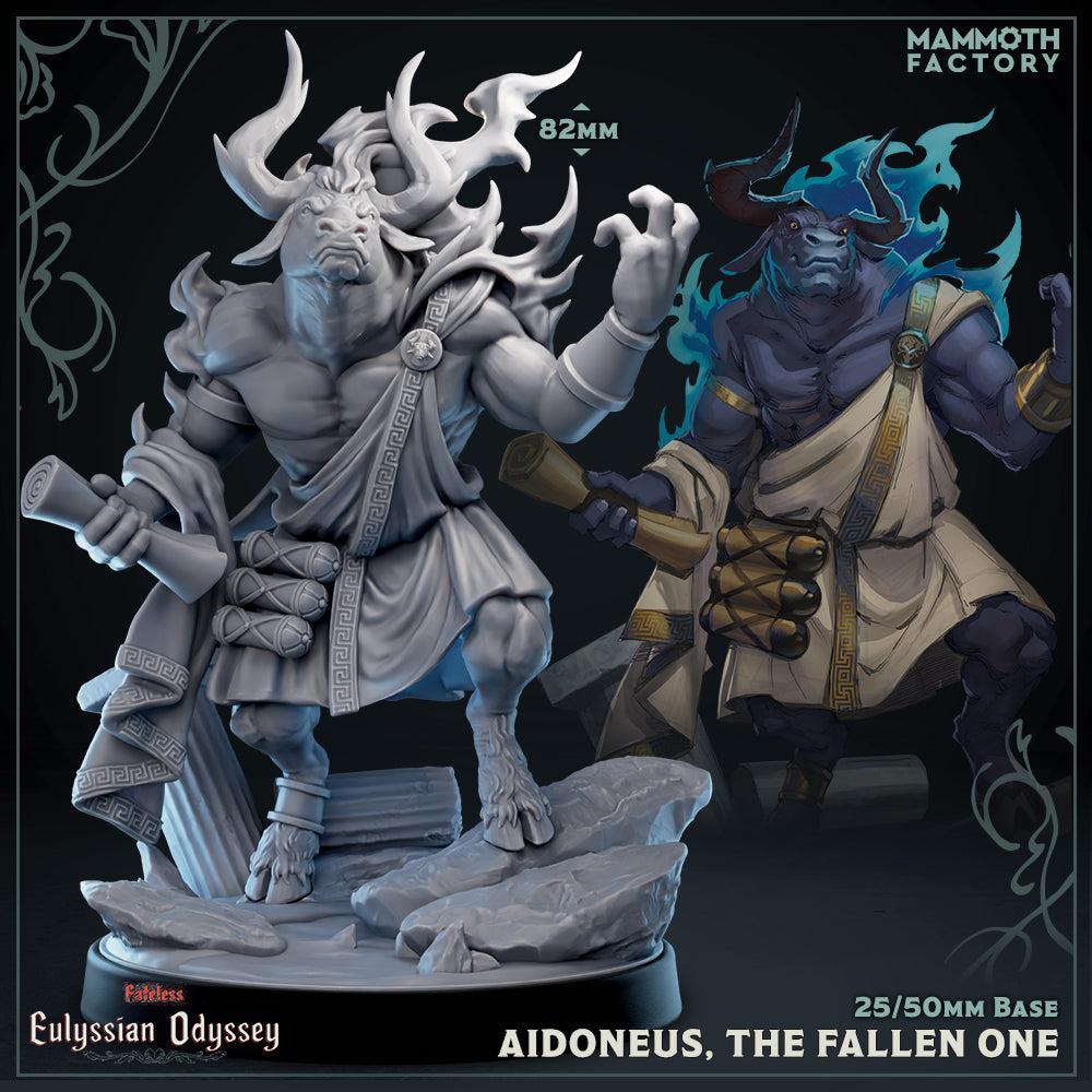Aidoneus, The Fallen One (Male Minotaur God) Main image