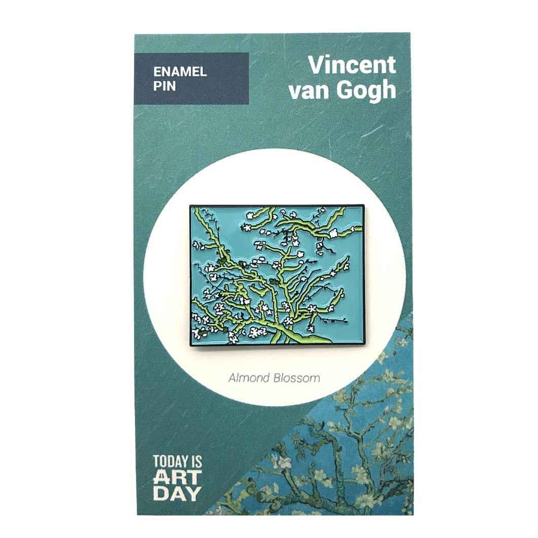 Almond Blossom by van Gogh Enamel Pin - Today is Art Day Main image
