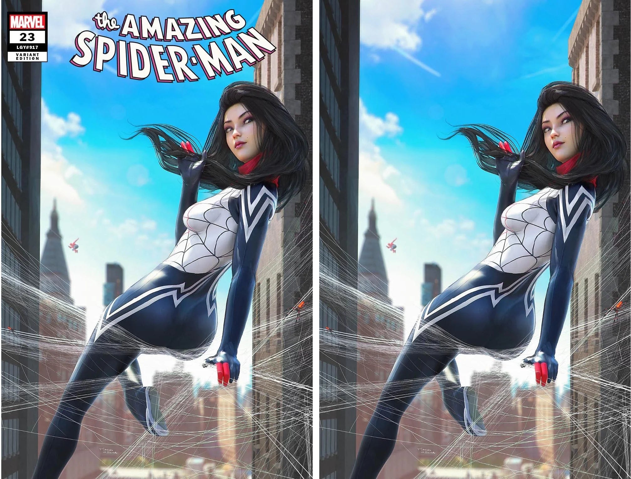 AMAZING SPIDER-MAN #23 (TIAGO DA SILVA EXCLUSIVE TRADE/VIRGIN VARIANT SET)(2023) Main image