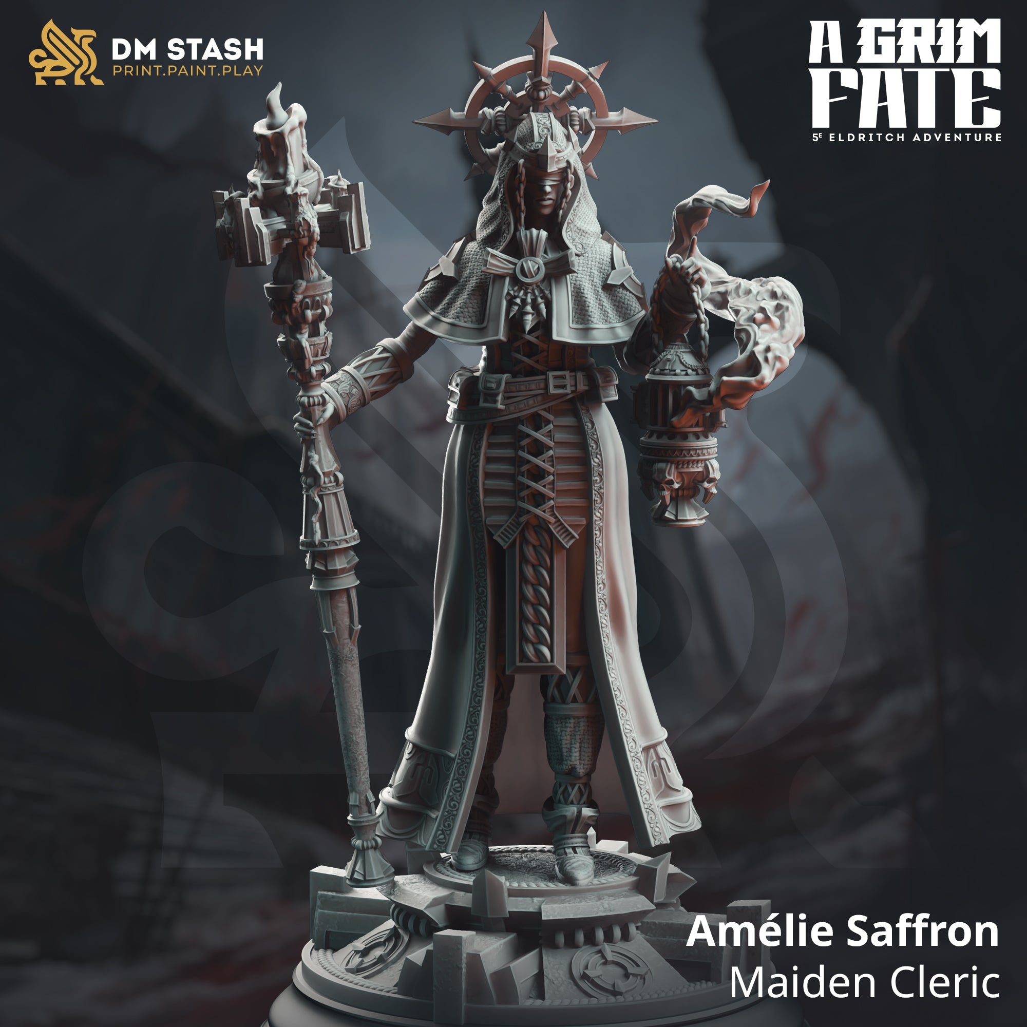 Amélie Saffron, Maiden Cleric (Female Human Cleric) Main image