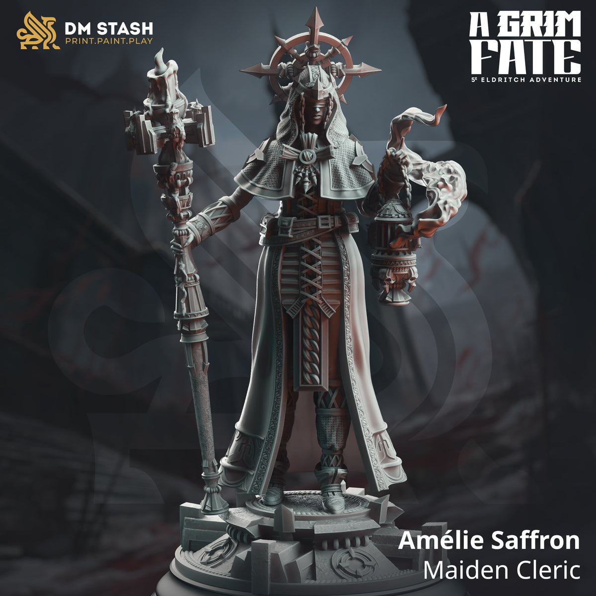Amélie Saffron, Maiden Cleric (Female Human Cleric)