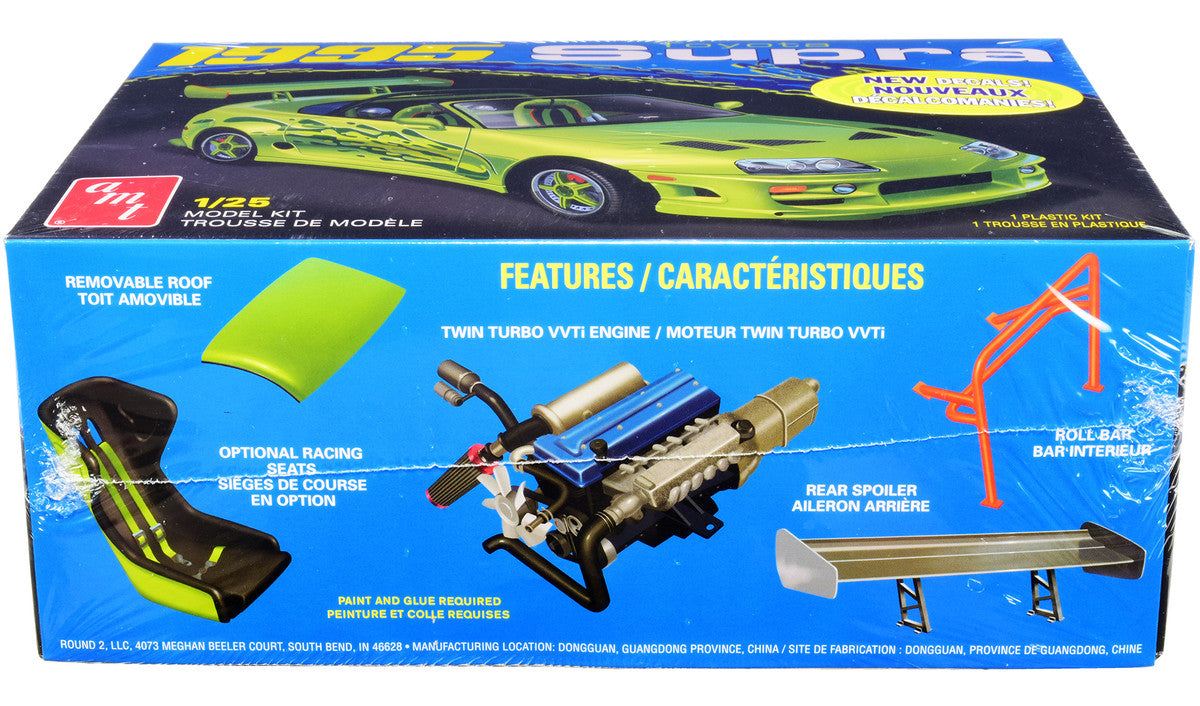 AMT - Skill 2 Model Kit 1995 Toyota Supra Convertible 1/25 Scale Model