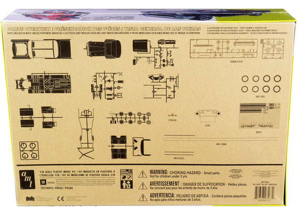 AMT - Skill 3 Model Kit 1957 Chevrolet Bel Air Convertible 2-in-1 Kit 1/16 Scale Model