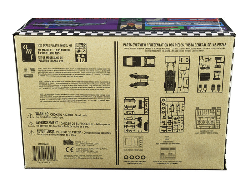 AMT - Skill 2 Model Kit 1967 Ford Mustang Shelby GT350 Black 1/25 Scale Model