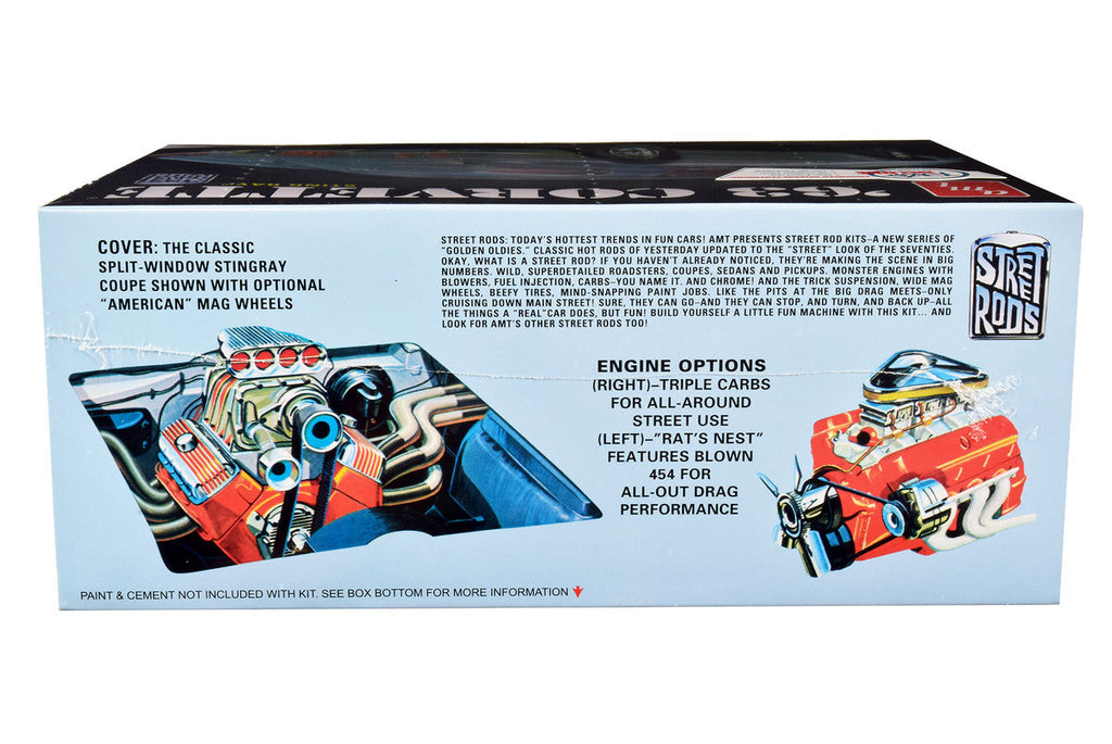 AMT - Skill 2 Model Kit 1963 Chevrolet Corvette Stingray 1/25 Scale Model
