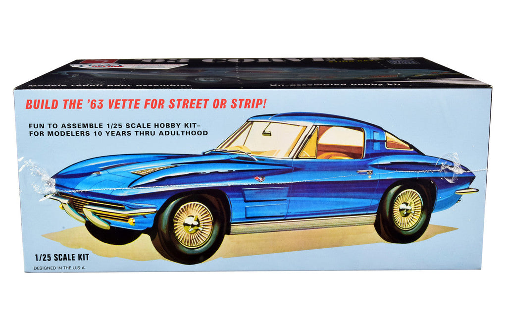 AMT - Skill 2 Model Kit 1963 Chevrolet Corvette Stingray 1/25 Scale Model