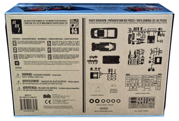 AMT - Skill 2 Model Kit 1963 Chevrolet Corvette Stingray 1/25 Scale Model