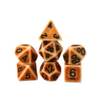 Ancient Bone - 7 Piece DnD Dice Set | Acrylic RPG Gaming Dice - Collectors World Toys