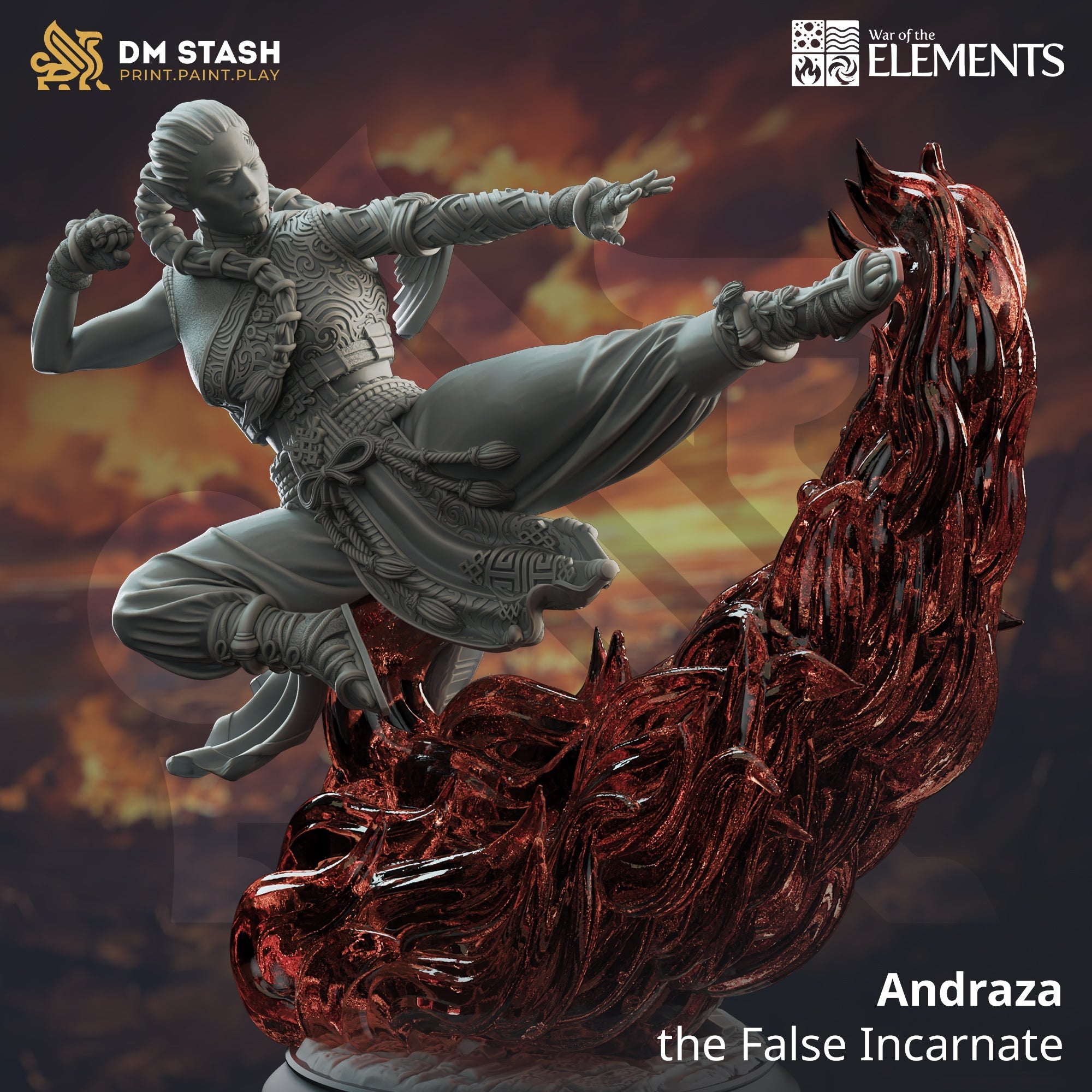 Andraza, the False Incarnate (Female Fire Elemi) Main image