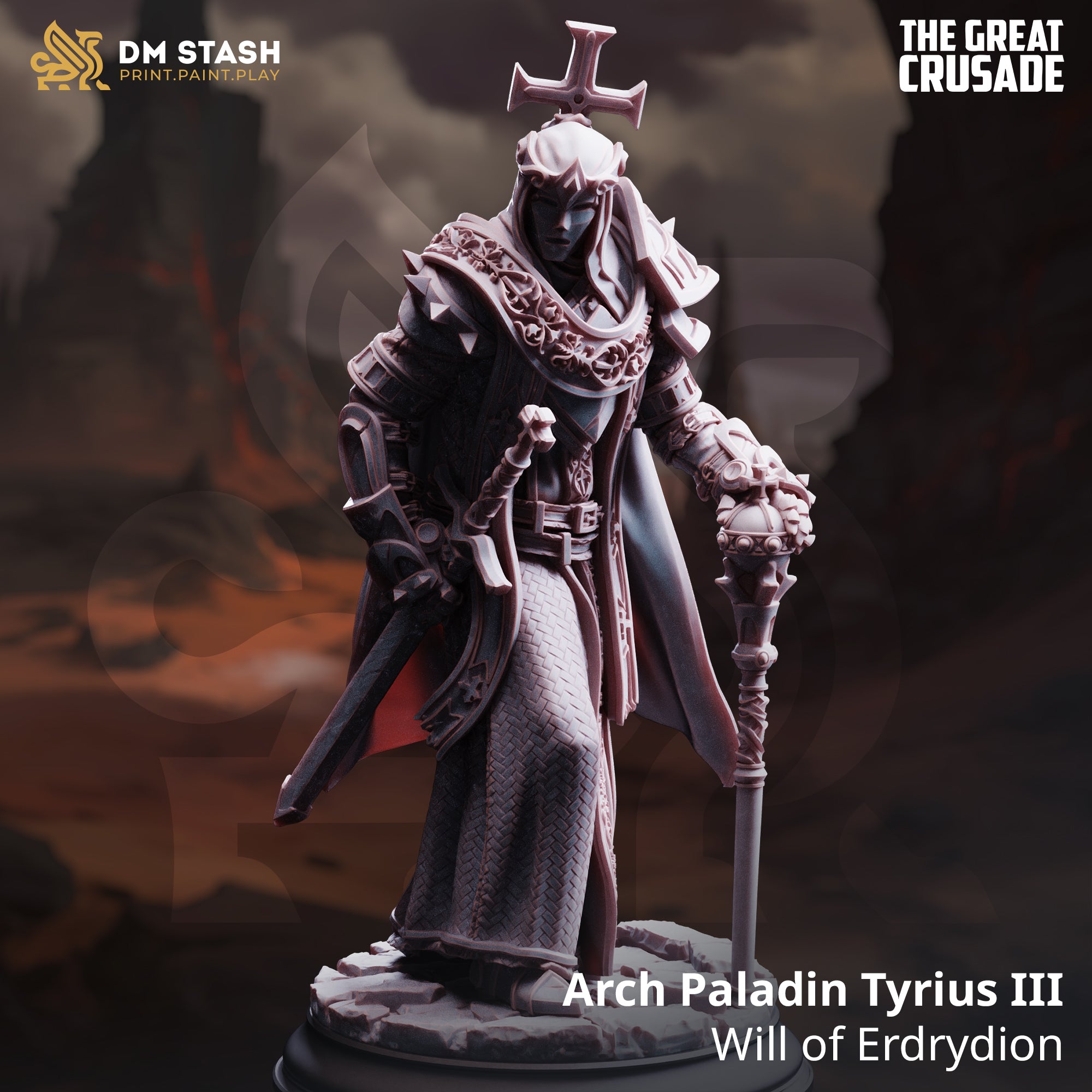 Arch Paladin Tyrius III, Will of Erdrydion (Male Human Paladin) Main image
