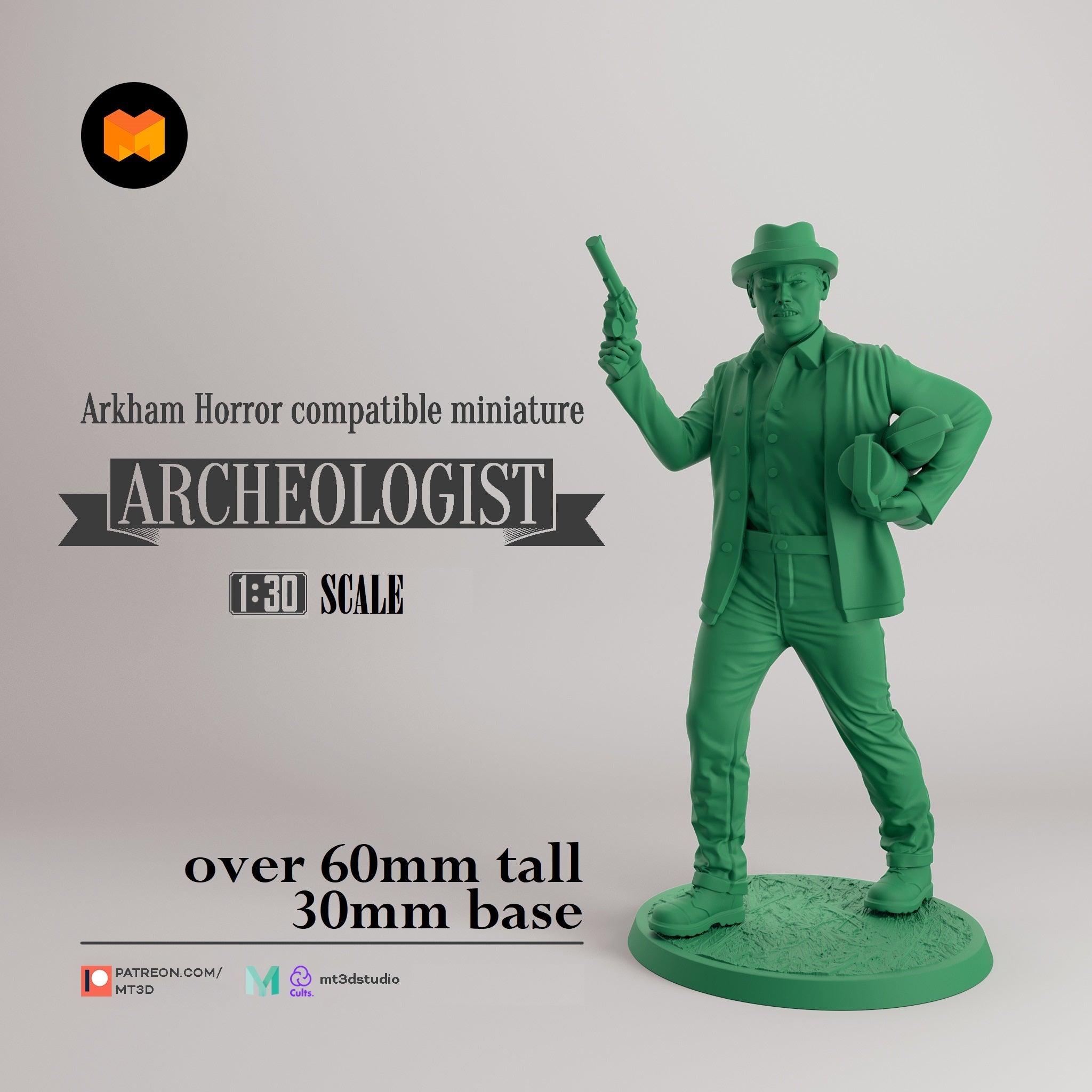 Arkham Compatible Investigator: The Archeologist (Monterey Jack) Main image