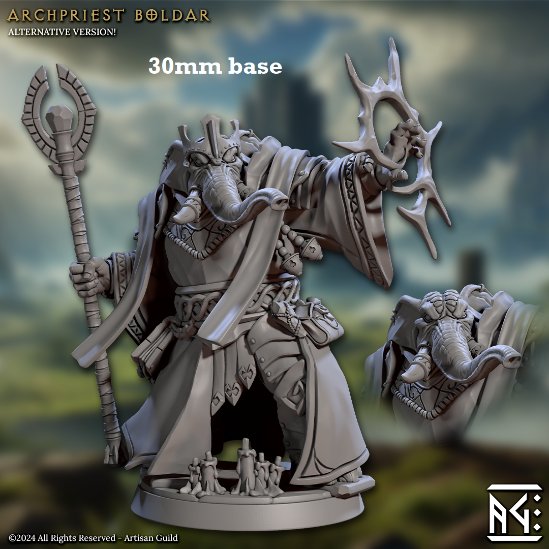 Archpriest Boldar (Male Loxodon Cleric) Main image