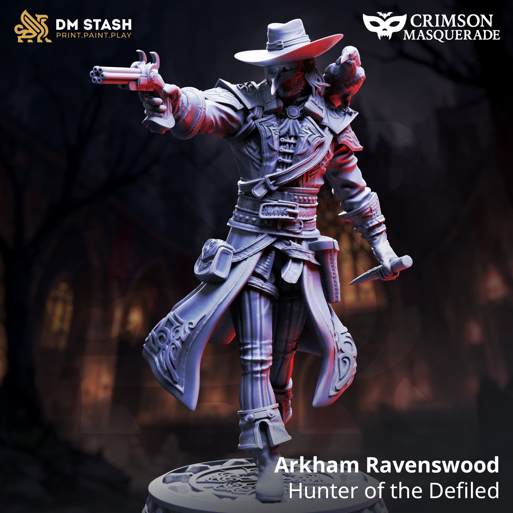 Arkham Ravenswood, Hunter of the Defiled (Male Revenant Human Gunslinger) Main image