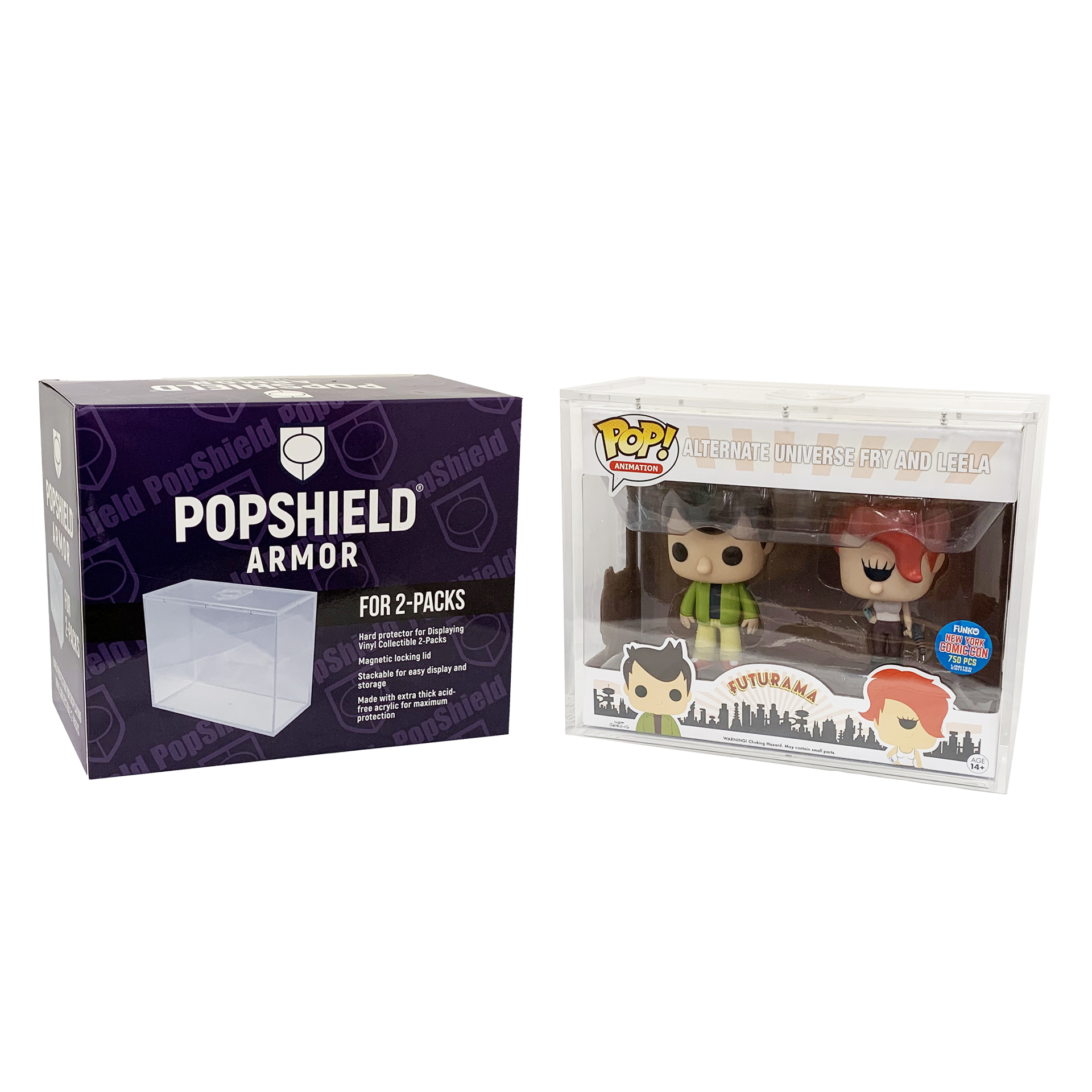 PopShield Armor for 2-PACK Case WHATNOT