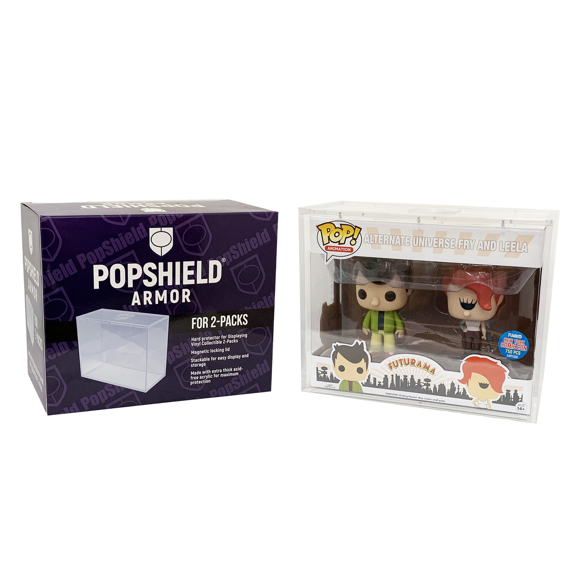 PopShield Armor for 2-PACK Case WHATNOT