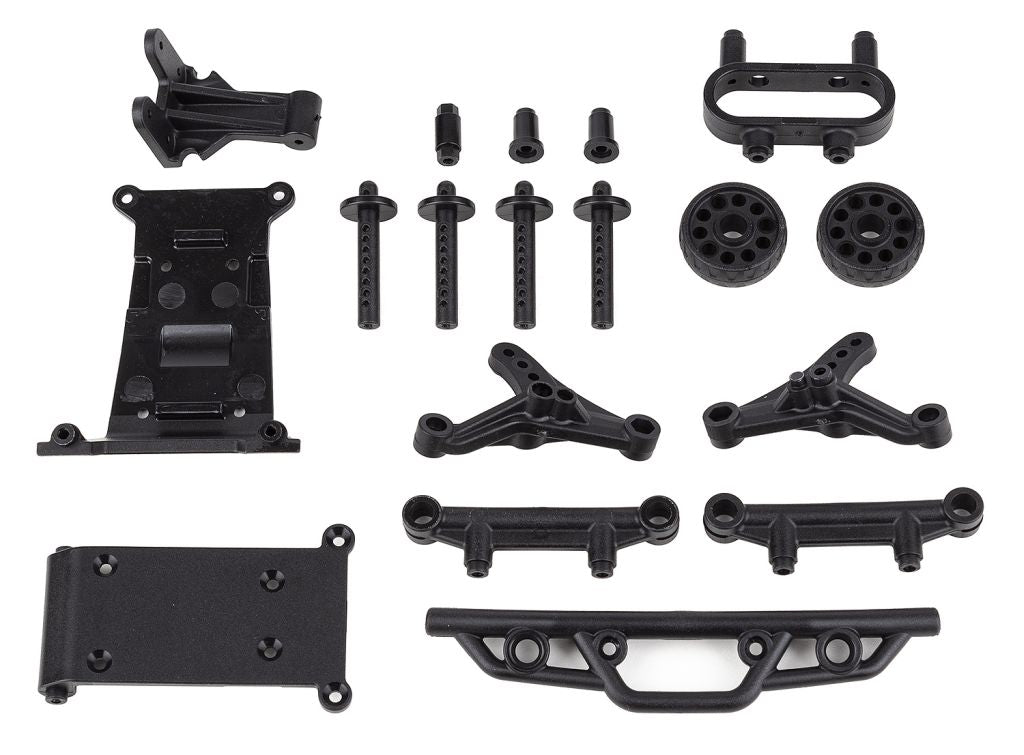 Reflex 14MT Bumper, Wheelie Bar, Body Mount Set
