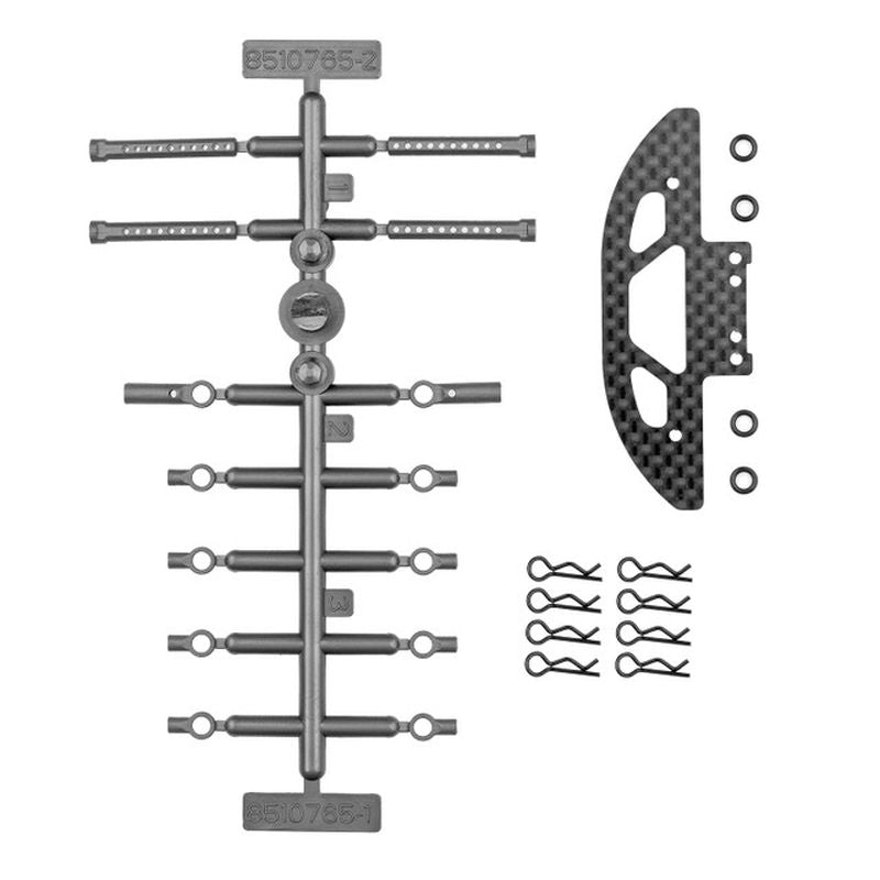 RC28R Front Bumper and Body Mount Set