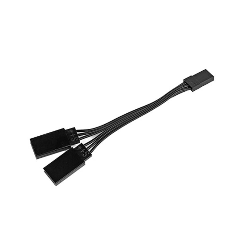 Reedy Power RX/Servo Y-Connector 95mm, Black