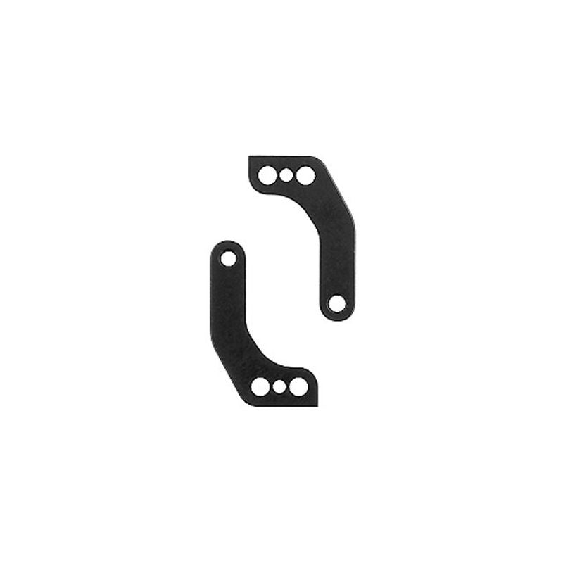 RC10TC8 FT Steering Block Arm Set, Front, +1mm