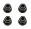 Locknuts, 4-40/5-40, Flanged, Black Nylon