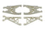 Front and Rear Suspension Arms, white