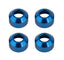 Factory Team CVA Axle Sleeves, Blue Aluminum, for RC8B4/T4