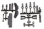 RC10B6.3 Tower Covers, Wire Clips, Rod Ends