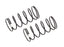 FT 13mm Front Shock Springs White 3.3lb/in, L44, 7.25t,