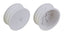 4WD Front Wheels, 2.2" 12mm hex, +1.5mm, white