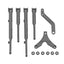 RC10B84 FT Carbon Chassis Braces