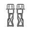 RC10B7 FT Carbon Rear Suspension Arms, 81mm