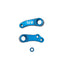 Team Associated - RC10B84 FT Aluminum Steering Bellcranks, Blue