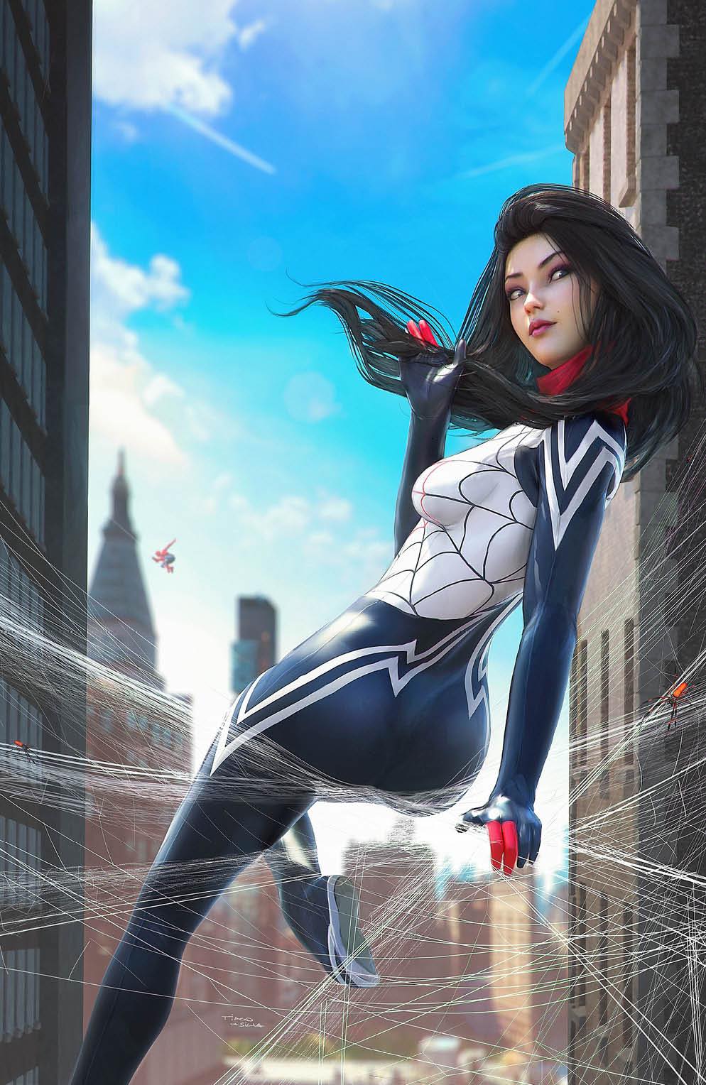 AMAZING SPIDER-MAN #23 (TIAGO DA SILVA EXCLUSIVE VIRGIN VARIANT)(2023) COMIC BOOK Main image