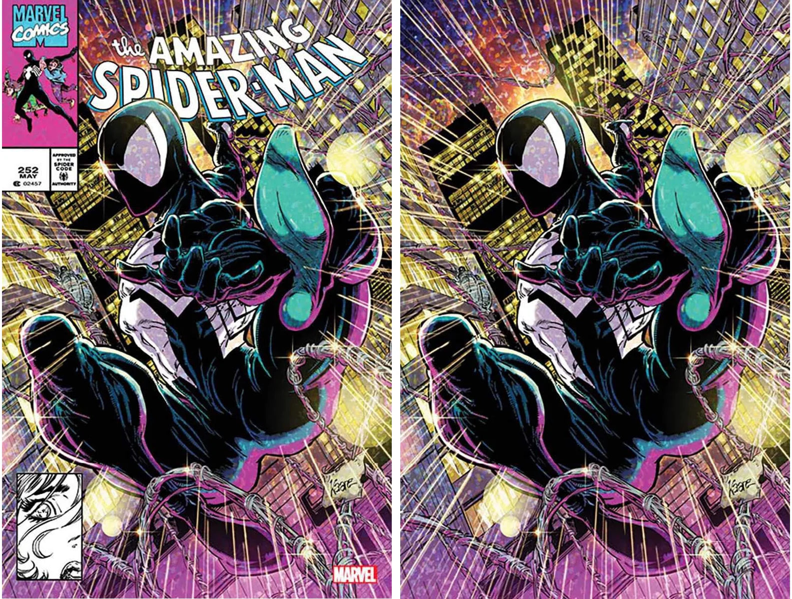 AMAZING SPIDER-MAN #252 FACSIMILE EDITION (KAARE ANDREWS EXCLUSIVE TRADE/VIRGIN VARIANT SET) ~ Marvel Main image