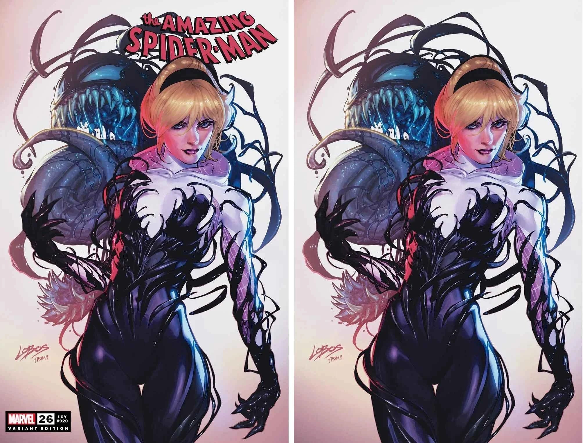 AMAZING SPIDER-MAN #26 (PABLO "LOBOS" VILLALOBOS EXCLUSIVE TRADE/VIRGIN VARIANT SET) Main image