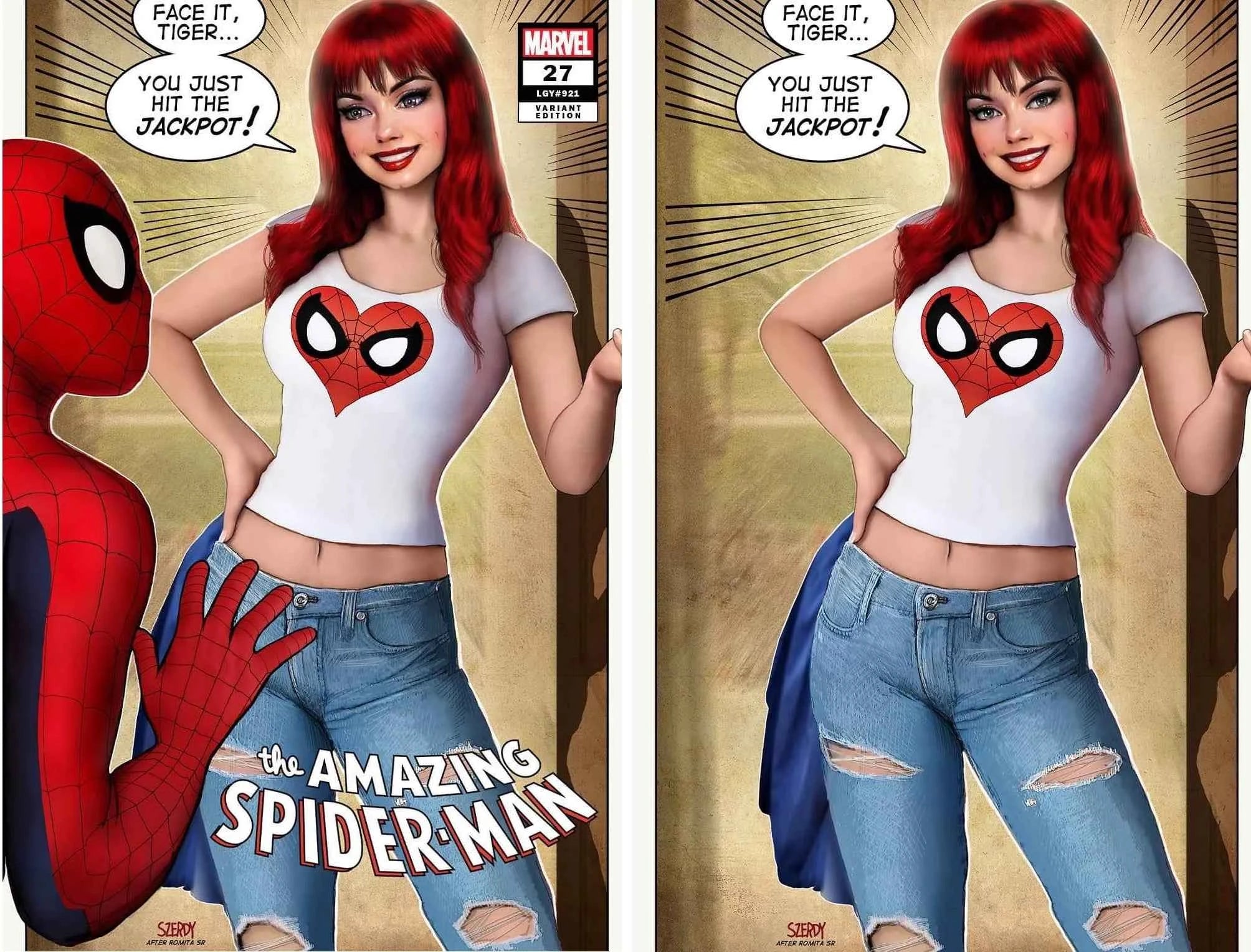 AMAZING SPIDER-MAN #27 (NATHAN SZERDY EXCLUSIVE TRADE/VIRGIN VARIANT SET) Main image