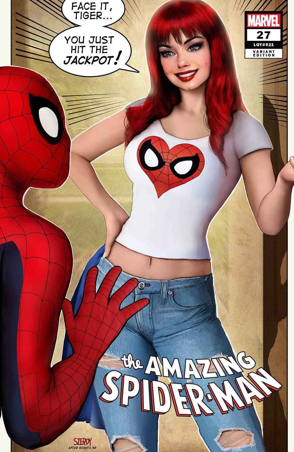 AMAZING SPIDER-MAN #27 (NATHAN SZERDY EXCLUSIVE VARIANT)(2023) COMIC BOOK Main image